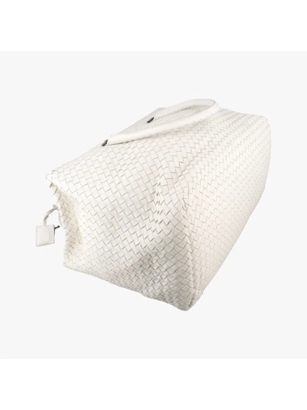 Bottega Veneta Intrecciato White Lambskin Handbag